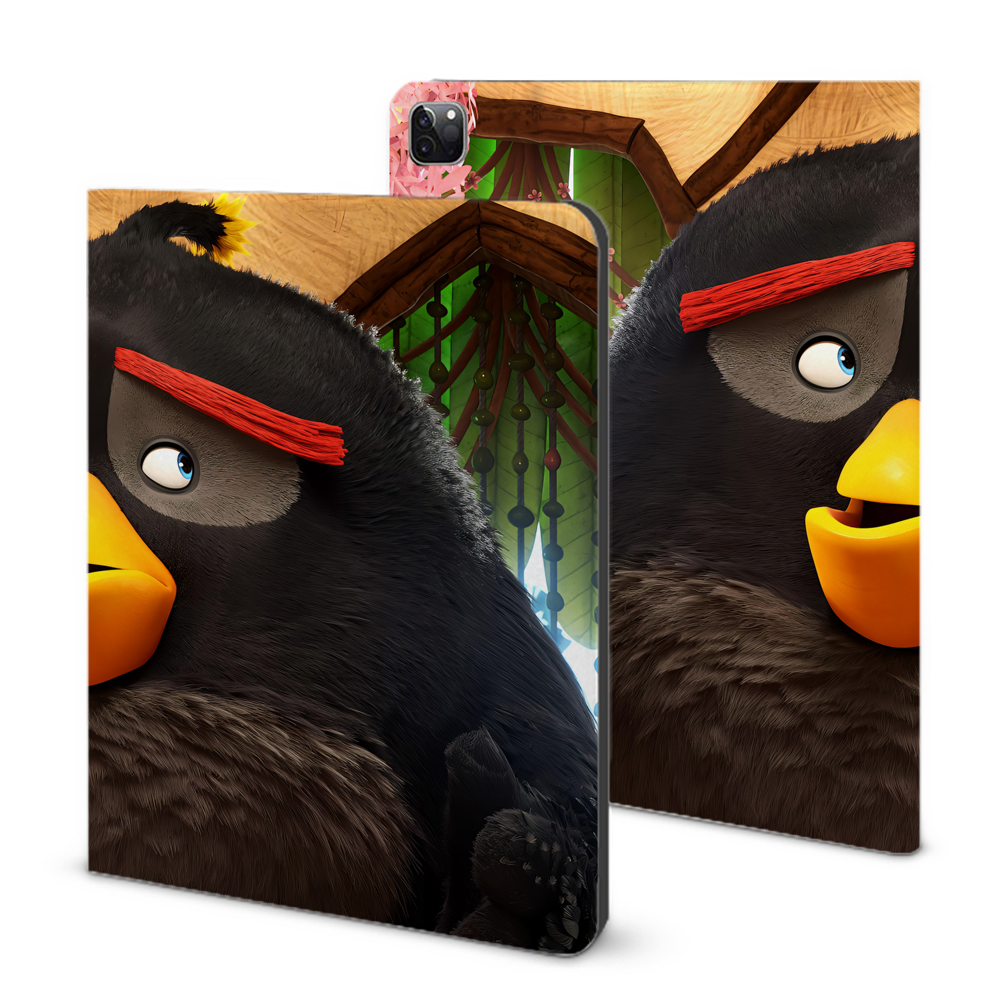 （画像用） Angry Birds アングリーバード IPad ケース ブック型 PUレザー TPU 耐衝撃 軽量 薄型 ペン収納なし 全面保護 IPad 各モデル対応
